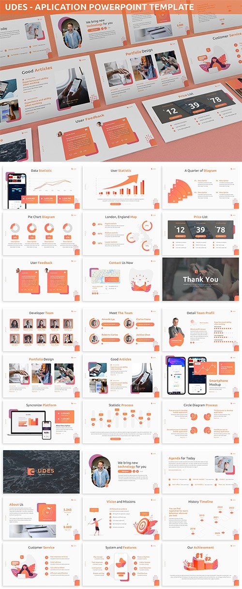 Udes - Application Powerpoint Template