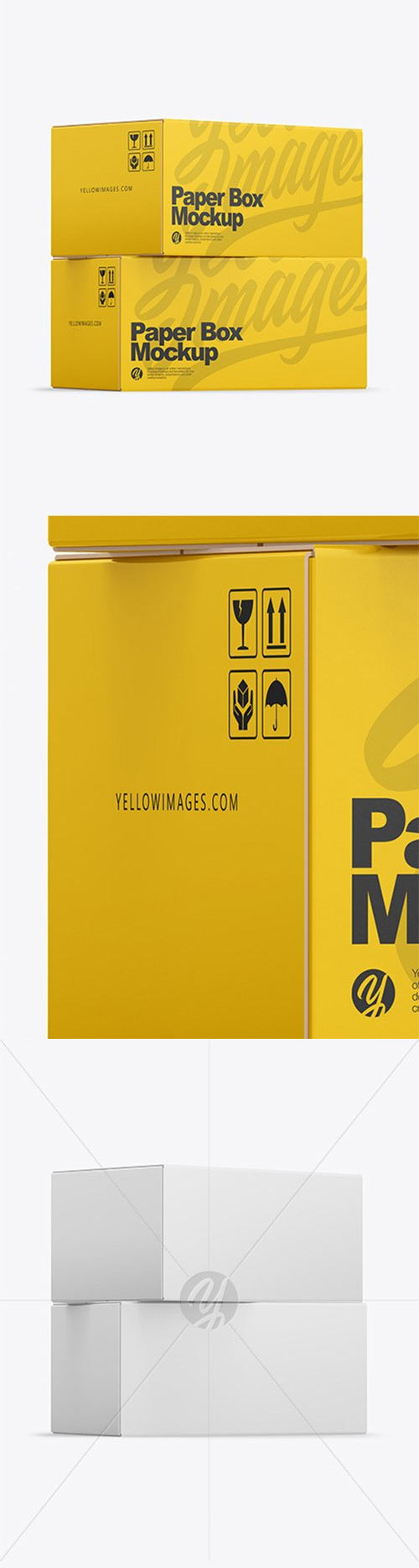 Two Paper Boxes Mockup