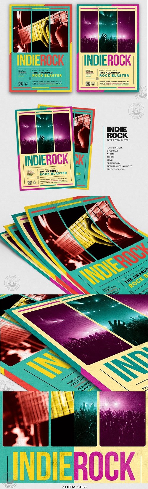 Indie Rock Flyer Template V2