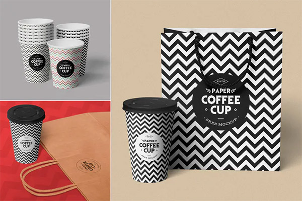 Paper Cup Mockups PSD