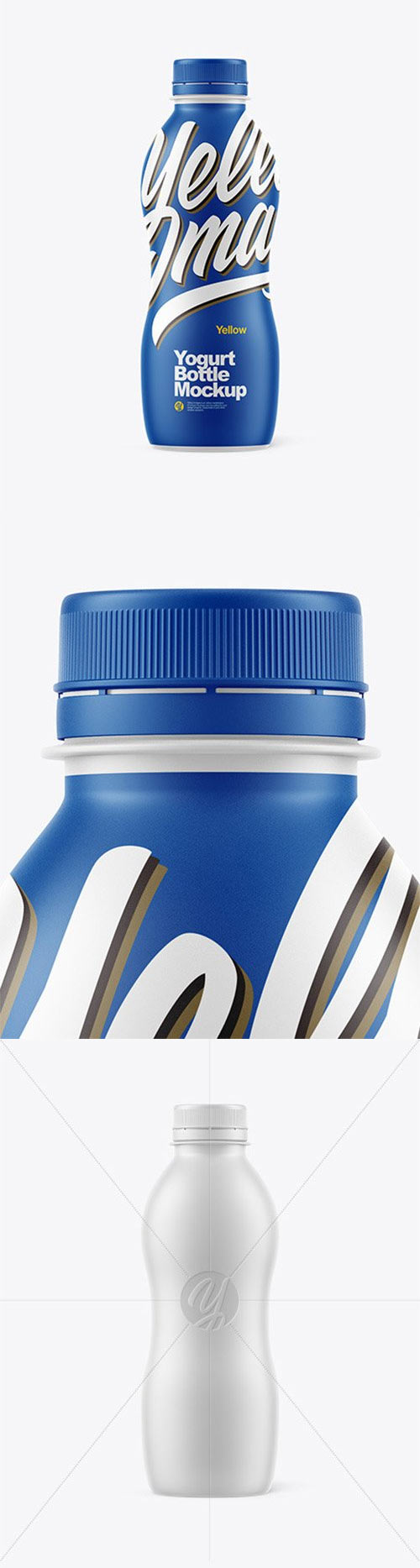 Matte Plastic Bottle Mockup