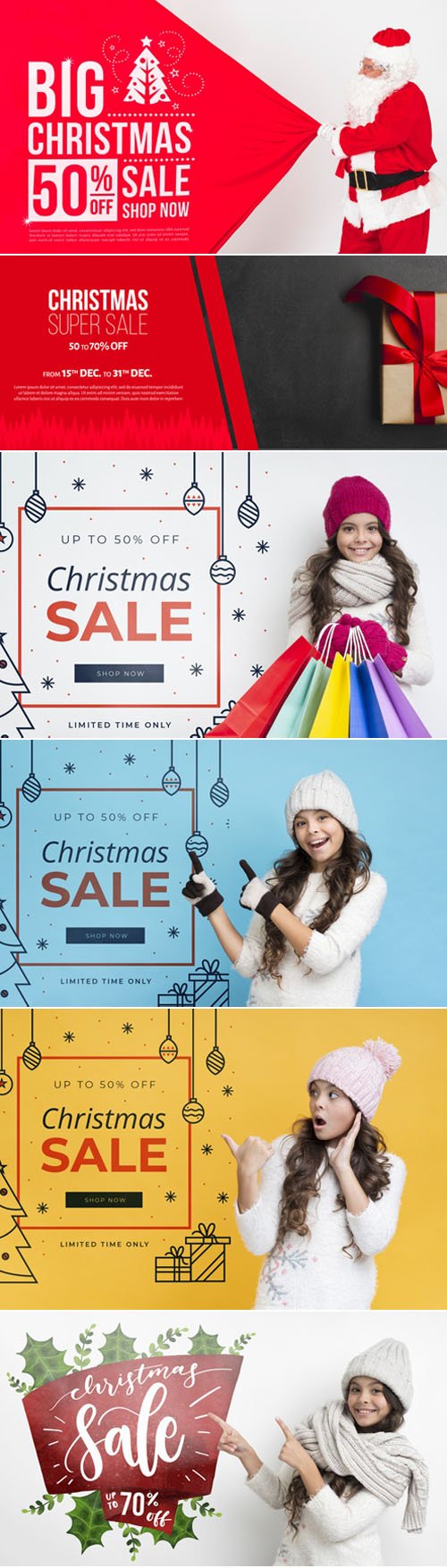 Holiday Sales PSD Mockups Templates 2