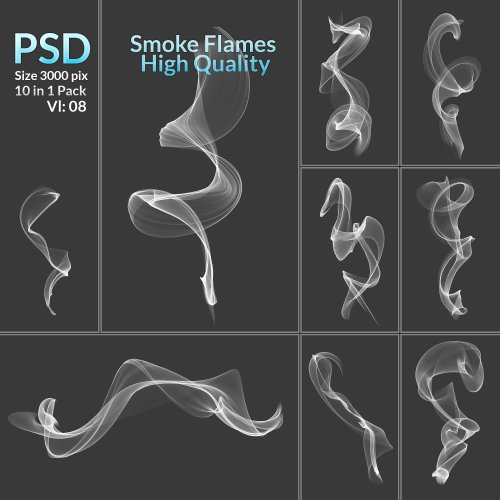 Fire & Smoke PNG Stock Bundle