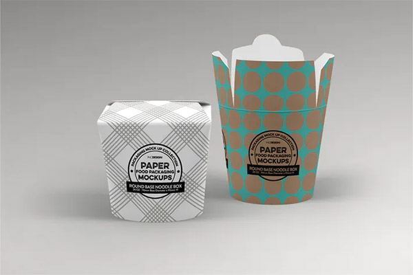 Round Base Noodle Box