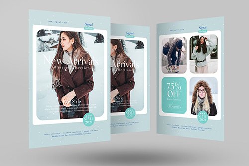 Winter Fashion Sale Flyer PSD