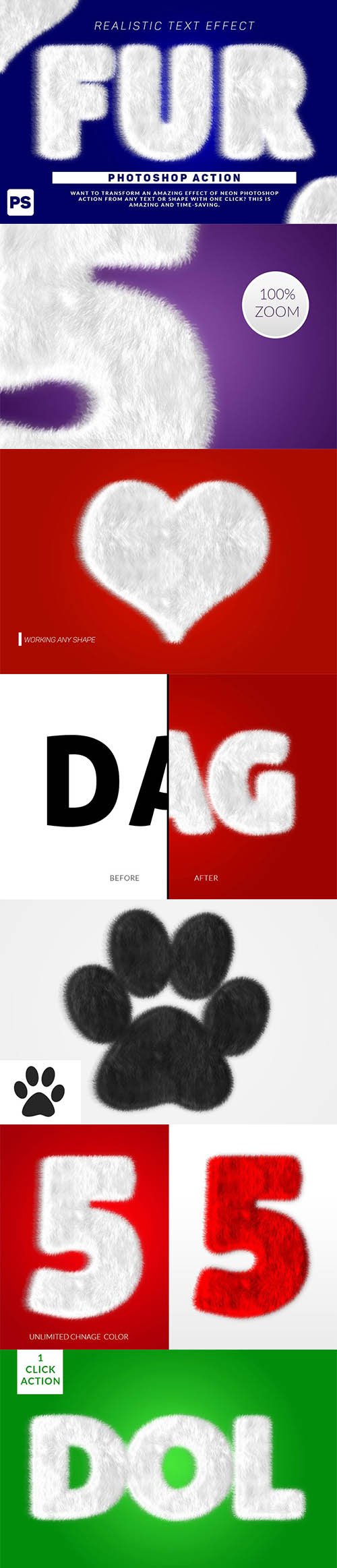 Wool Text Effect Photoshop Action