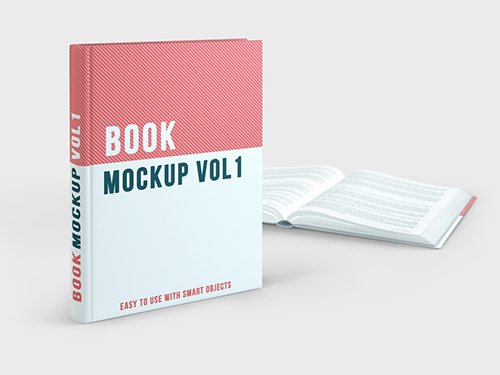 Hardcover Books Mockup