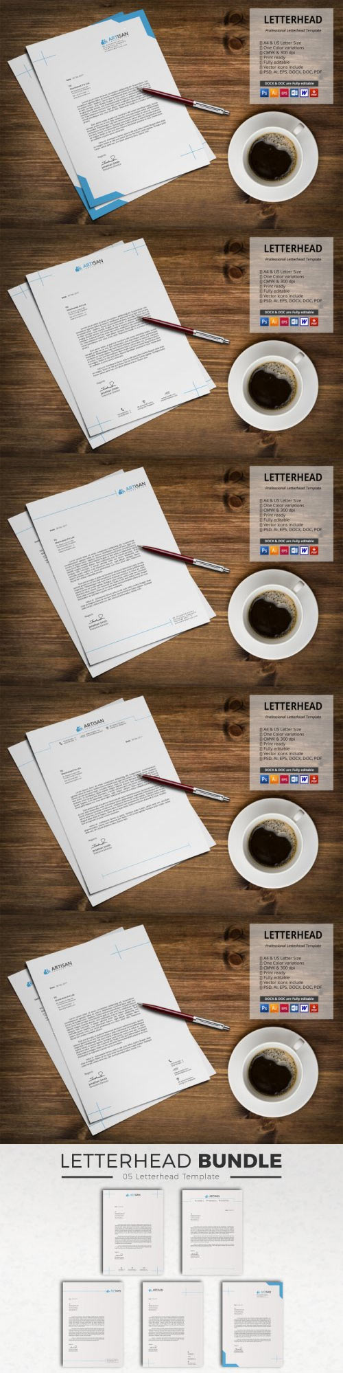Letterhead Bundle with MS Word