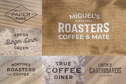 Craft Old Logo Mockups vol.2 PSD