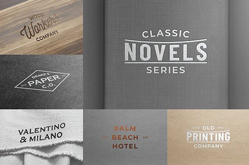 Logo Mockups Collection vol.1 PSD