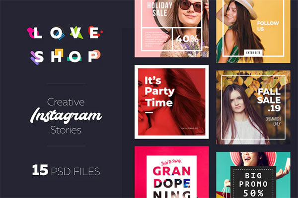 Instagram Shopping Banner PSD