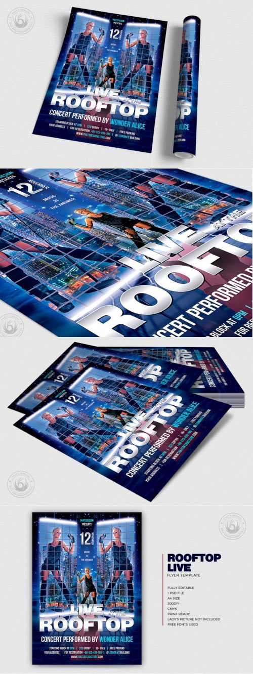 Rooftop Live Flyer Template