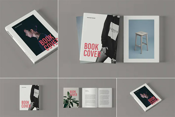 Book Cover Mockups PSD