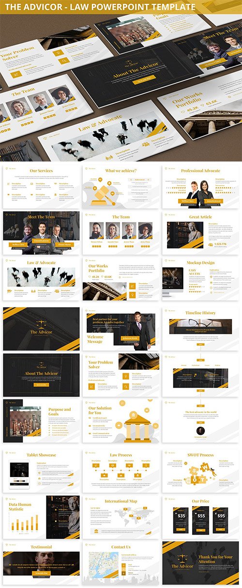The Advicor - Law Powerpoint Template