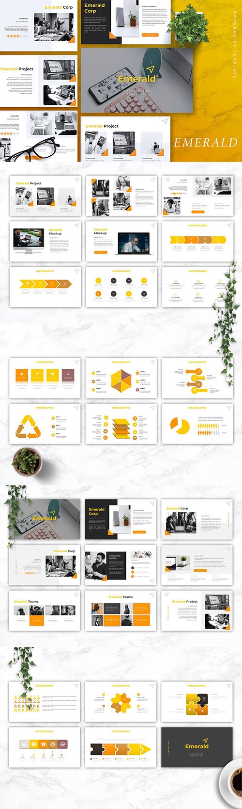 EMERALD - Creative Powerpoint Keynote and Google Slides Templates