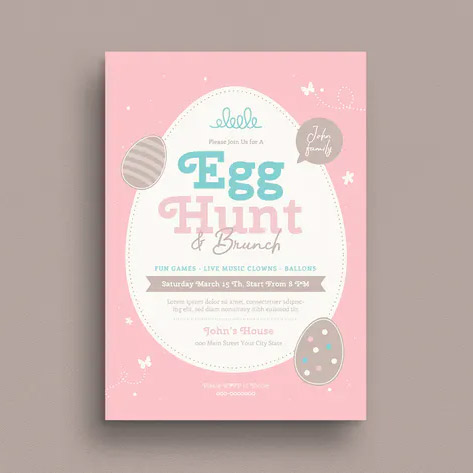 Easter Egg Hunt & Brunch Flyer