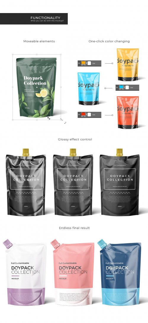 Doypack Mockup Collection