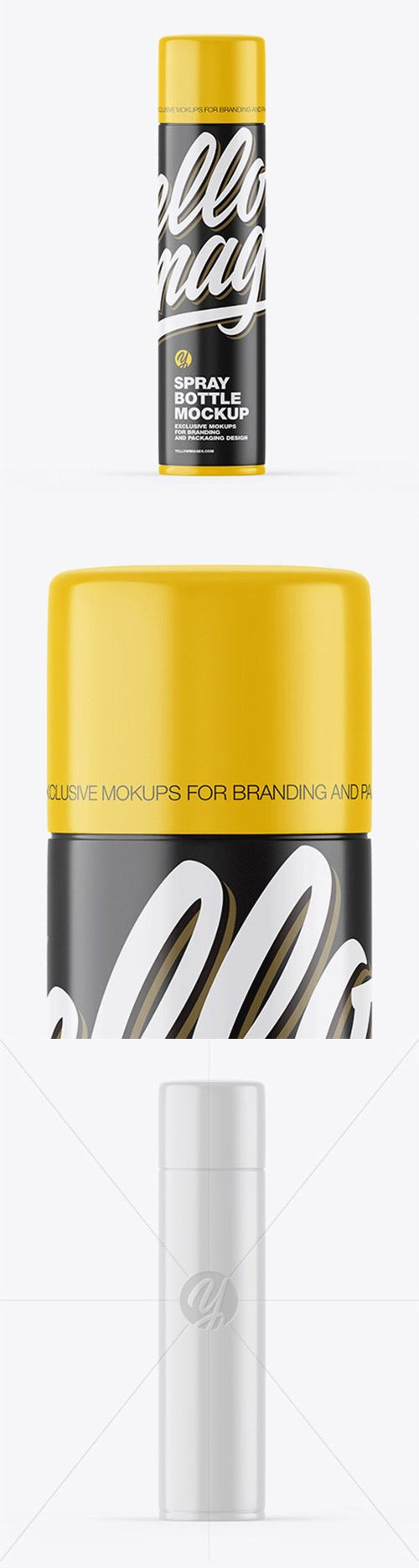 Glossy Spray Bottle Mockup