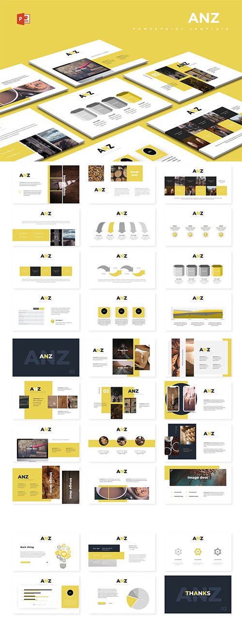 Anz - Powerpoint Keynote and Google Slides Templates