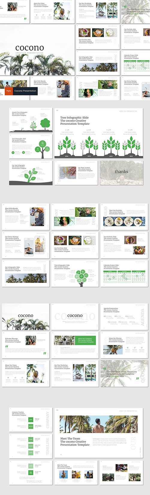 Cocono - Creative Powerpoint Keynote and Google Slides Templates