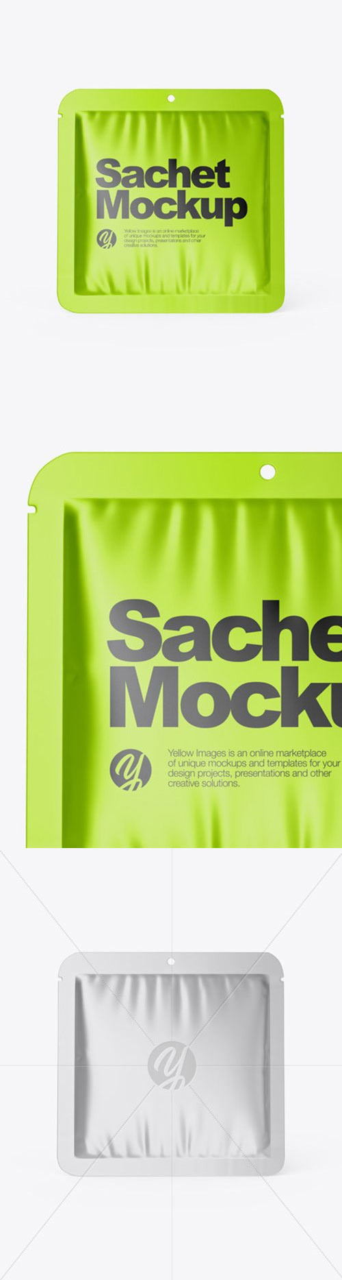 Metallic Sachet Mockup 52109