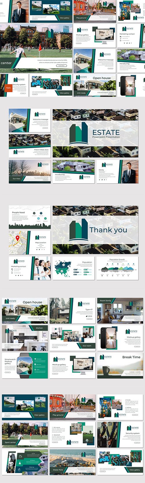 Estate - Creative Powerpoint Keynote and Google Slides Templates