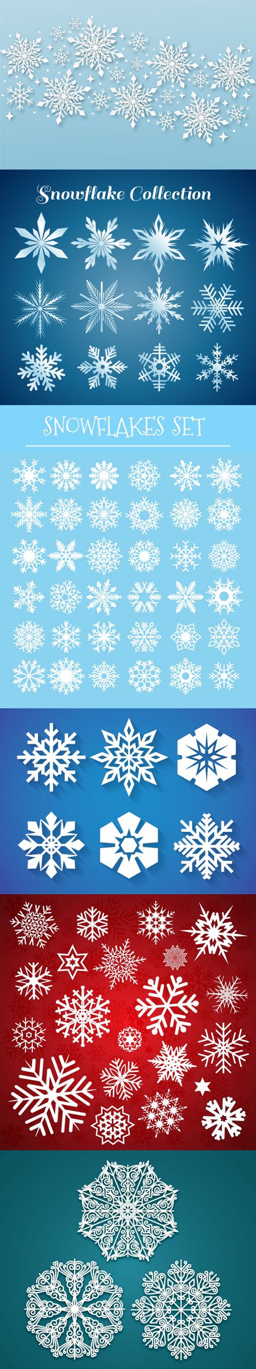 Snowflakes Vector Collection 2