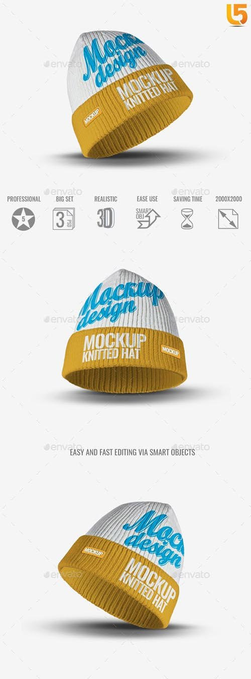 Knitted Hat Mock-Up 23016151