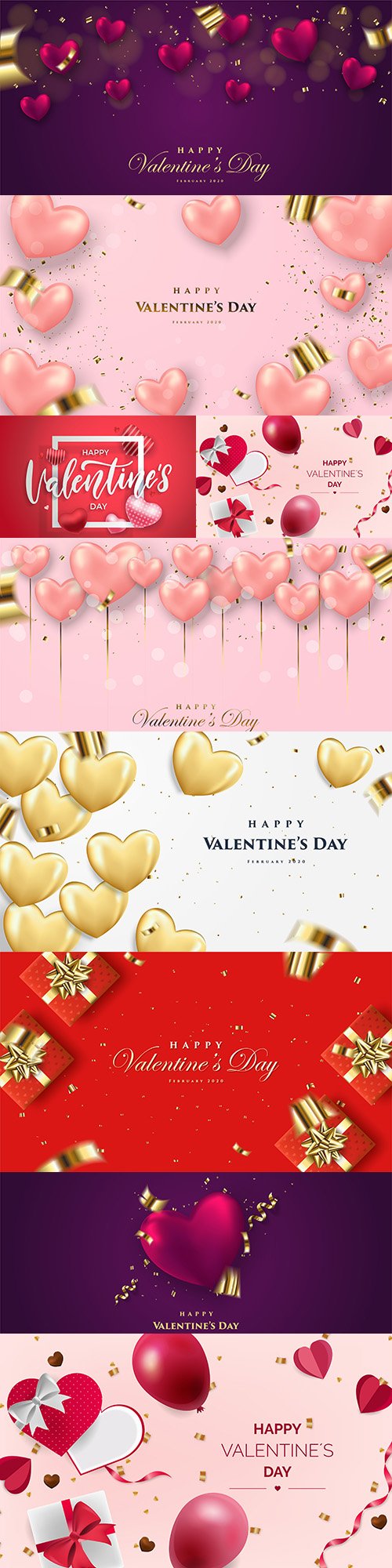 Valentine's Day romantic elements decorative illustrations 8