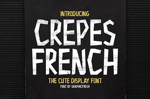 Crepes - The Cute Display Font