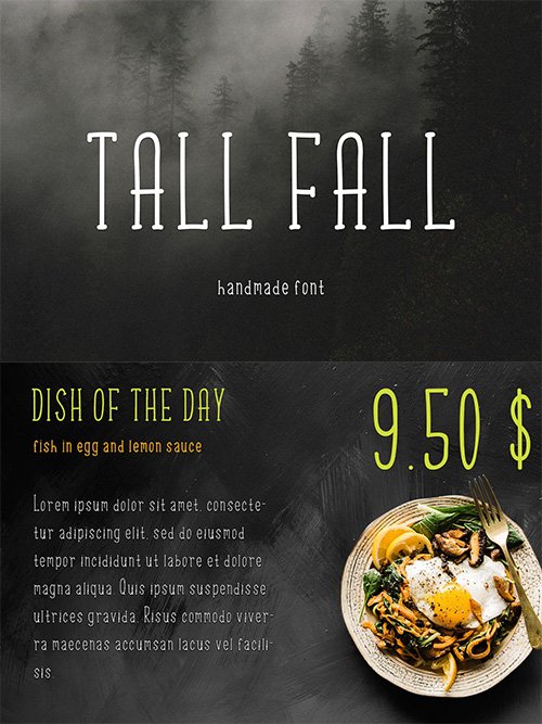 Tall Fall Font