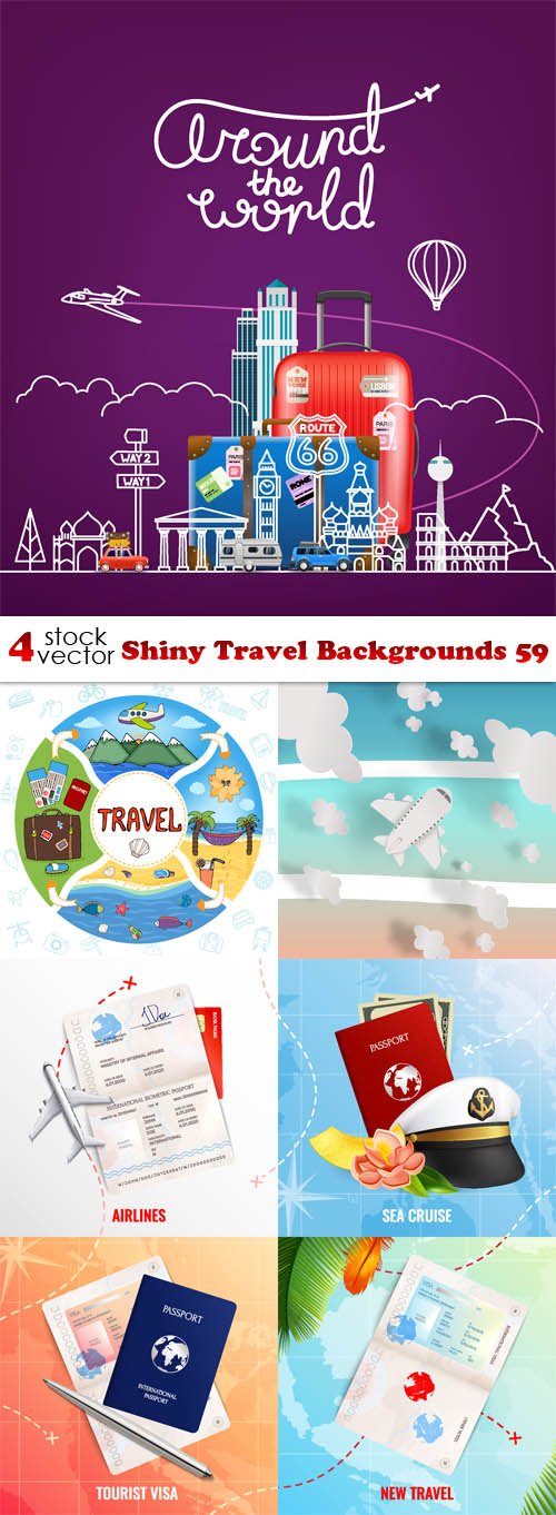 Vectors - Shiny Travel Backgrounds 59
