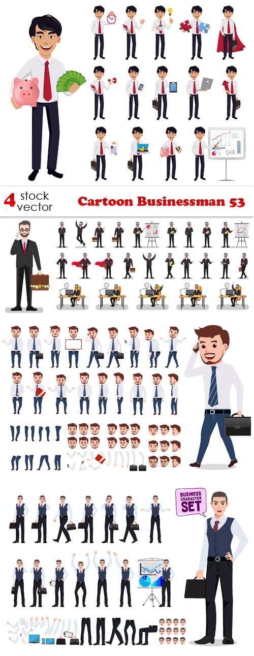 Vectors - Cartoon Businessman 53