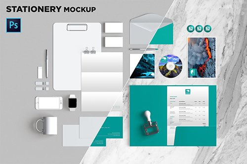 Brand Identity / Stationery Mockup 09 PSD