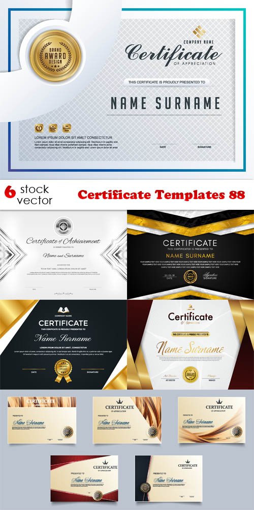 Vectors - Certificate Templates 88