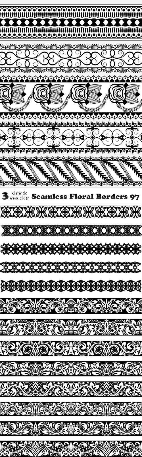 Vectors - Seamless Floral Borders 97
