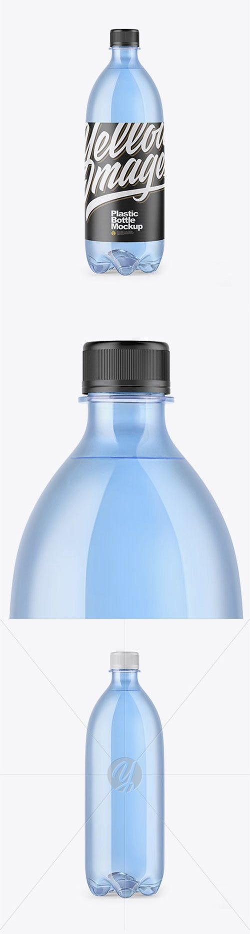 PET Blue Bottle Mockup 52079