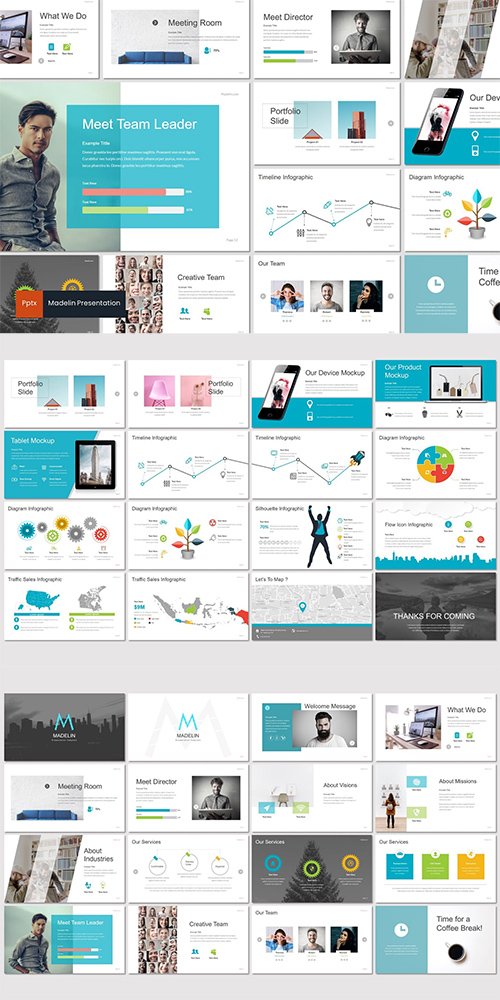 Madelin - Powerpoint, Keynote and Google Slides Templates