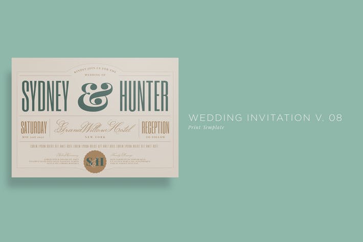 Wedding Invitation V08