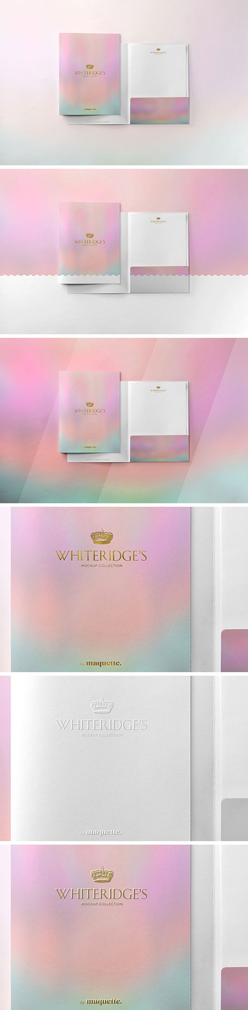 Luxury Gold-Embossed Corporate Stationery Mockup 2