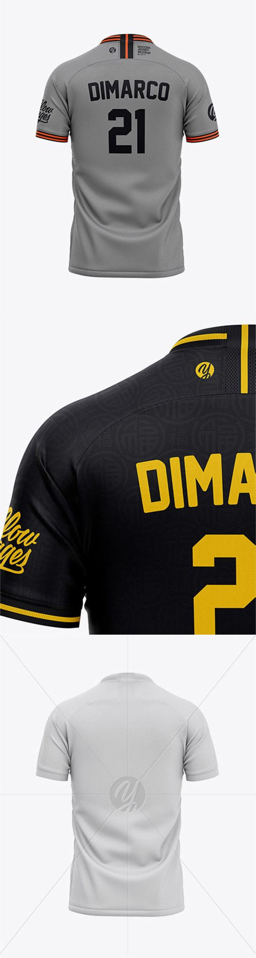 Men’s Crew Neck Soccer Jersey Mockup