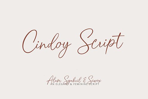 Cindoy Script Font