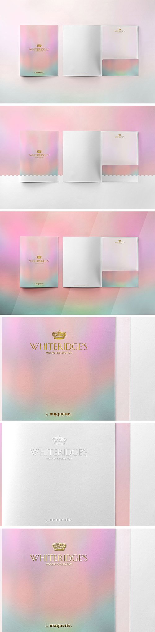 Luxury Gold-Embossed Corporate Stationery Mockup 1