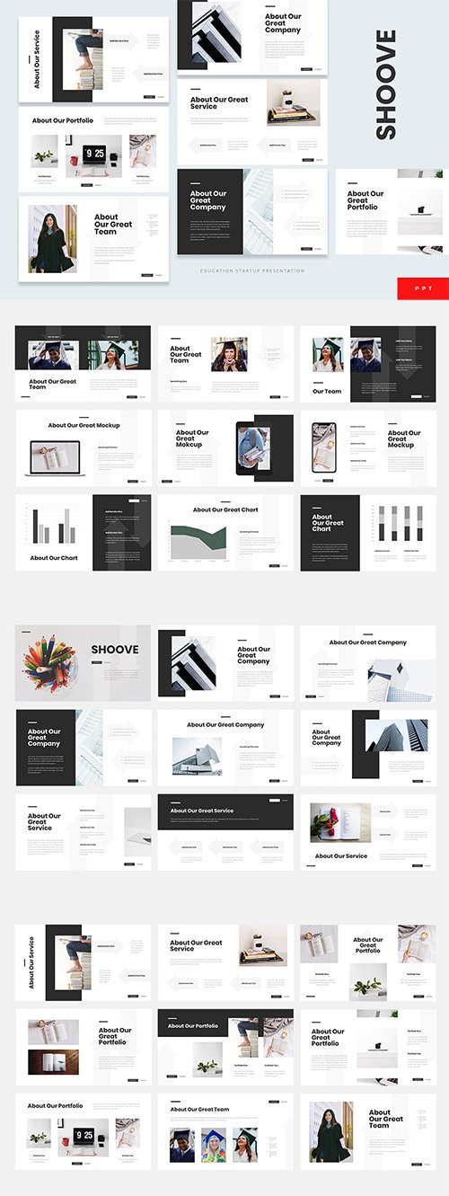 Shoove - Education Startup Keynote, Powerpoint and Google Slides Template