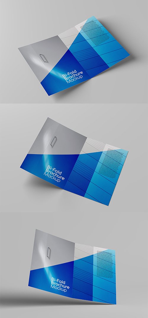 Bi-fold Brochure Mockup Pack