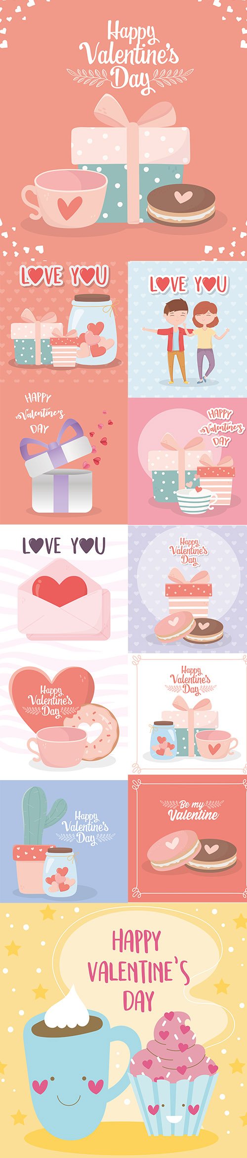 Happy Valentines Day Illustration Set Vol 5