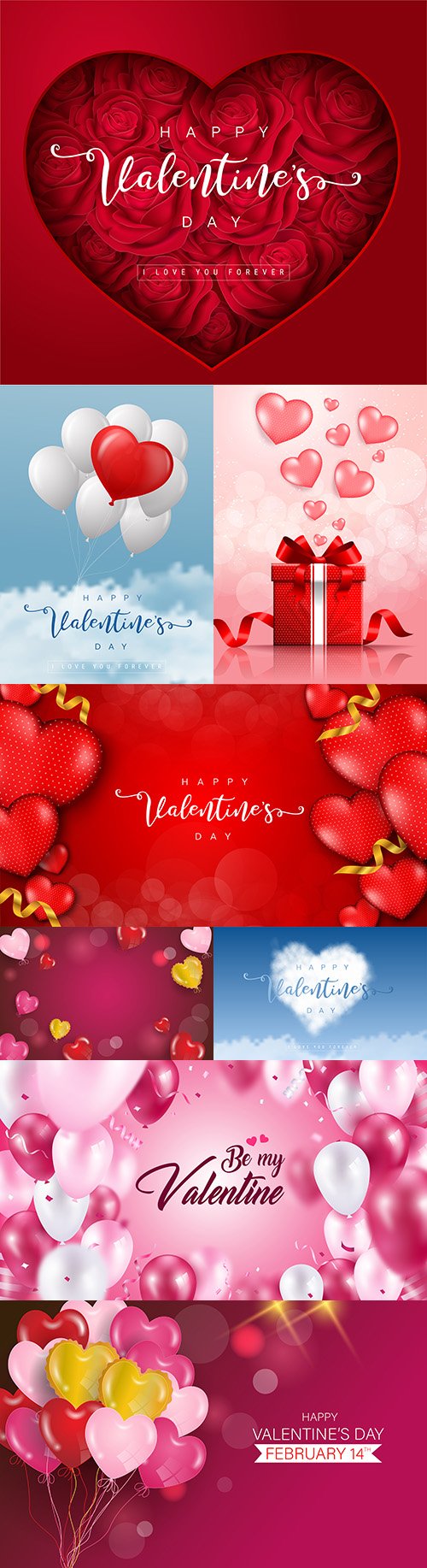 Valentine's Day romantic elements decorative illustrations 14