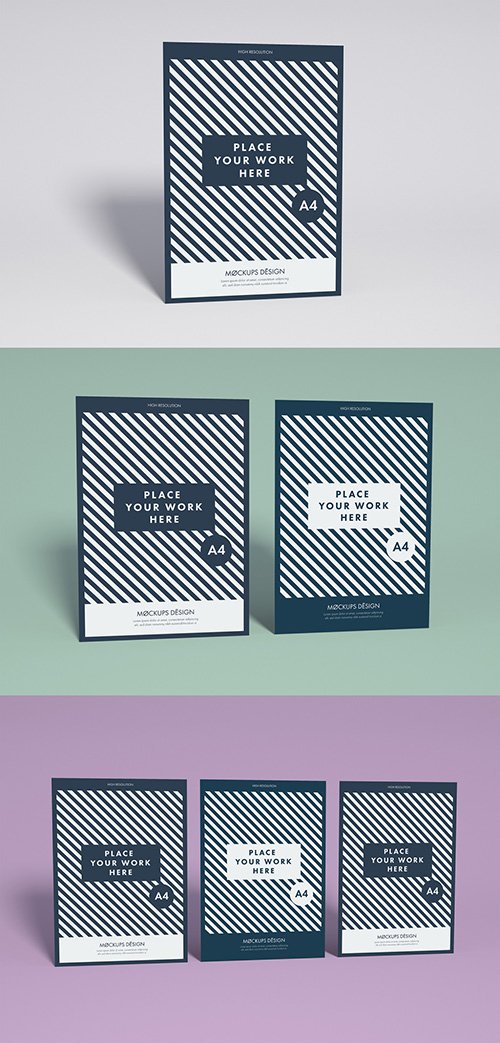 One to Three Page Mockup