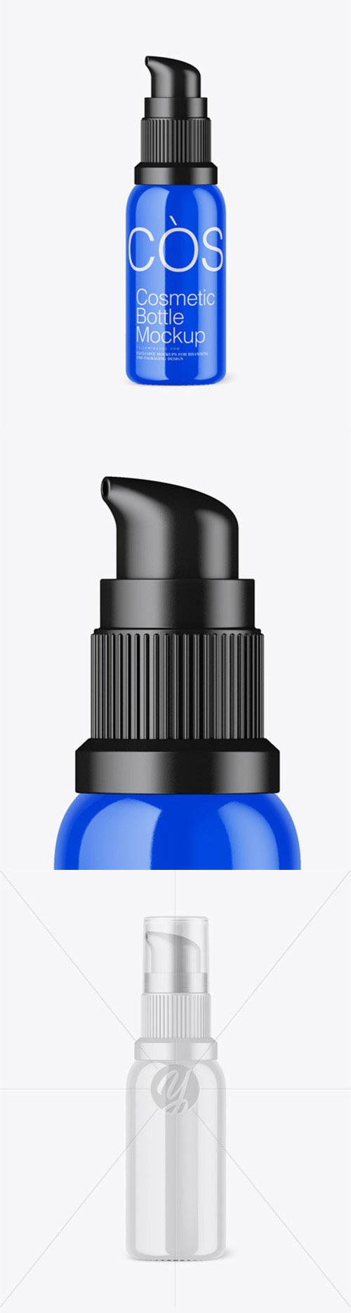 Glossy Cosmetic Bottle Mockup