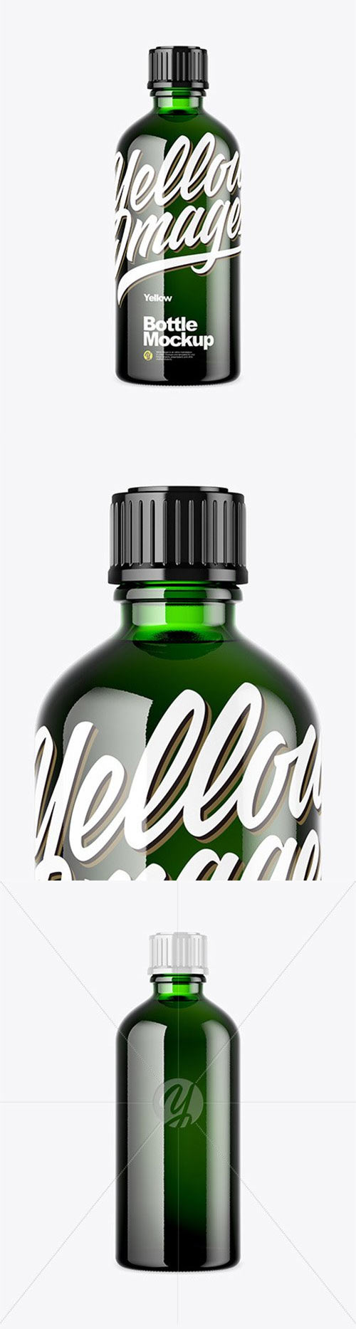 Green Bottle Mockup 52215